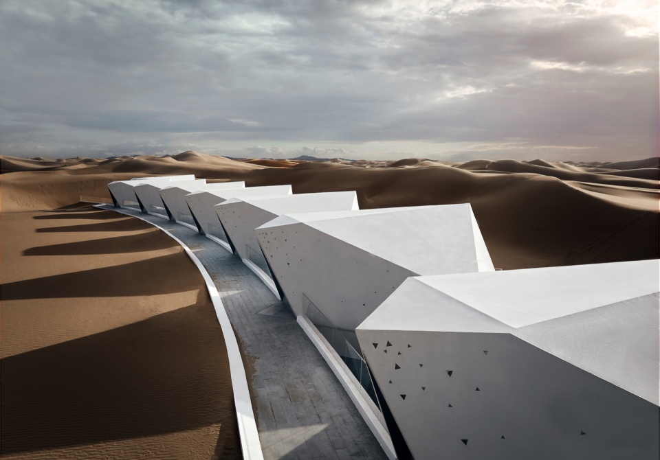ZhongWei Desert Diamond Hotel by SHUISHI Micron Architects