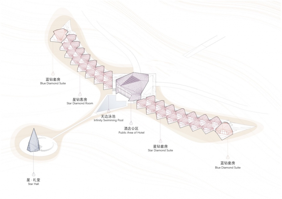 ZhongWei Desert Diamond Hotel by SHUISHI Micron Architects