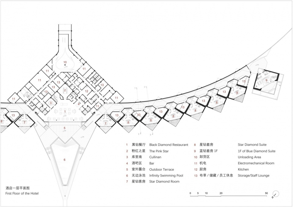 ZhongWei Desert Diamond Hotel by SHUISHI Micron Architects
