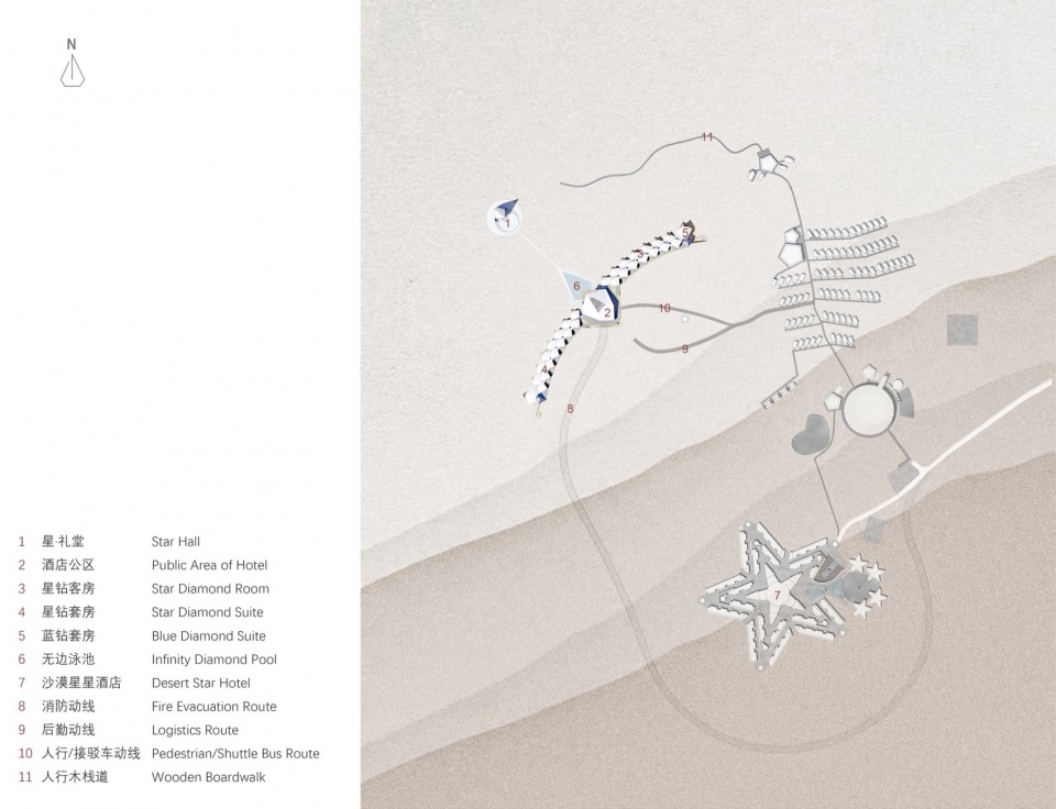 ZhongWei Desert Diamond Hotel by SHUISHI Micron Architects