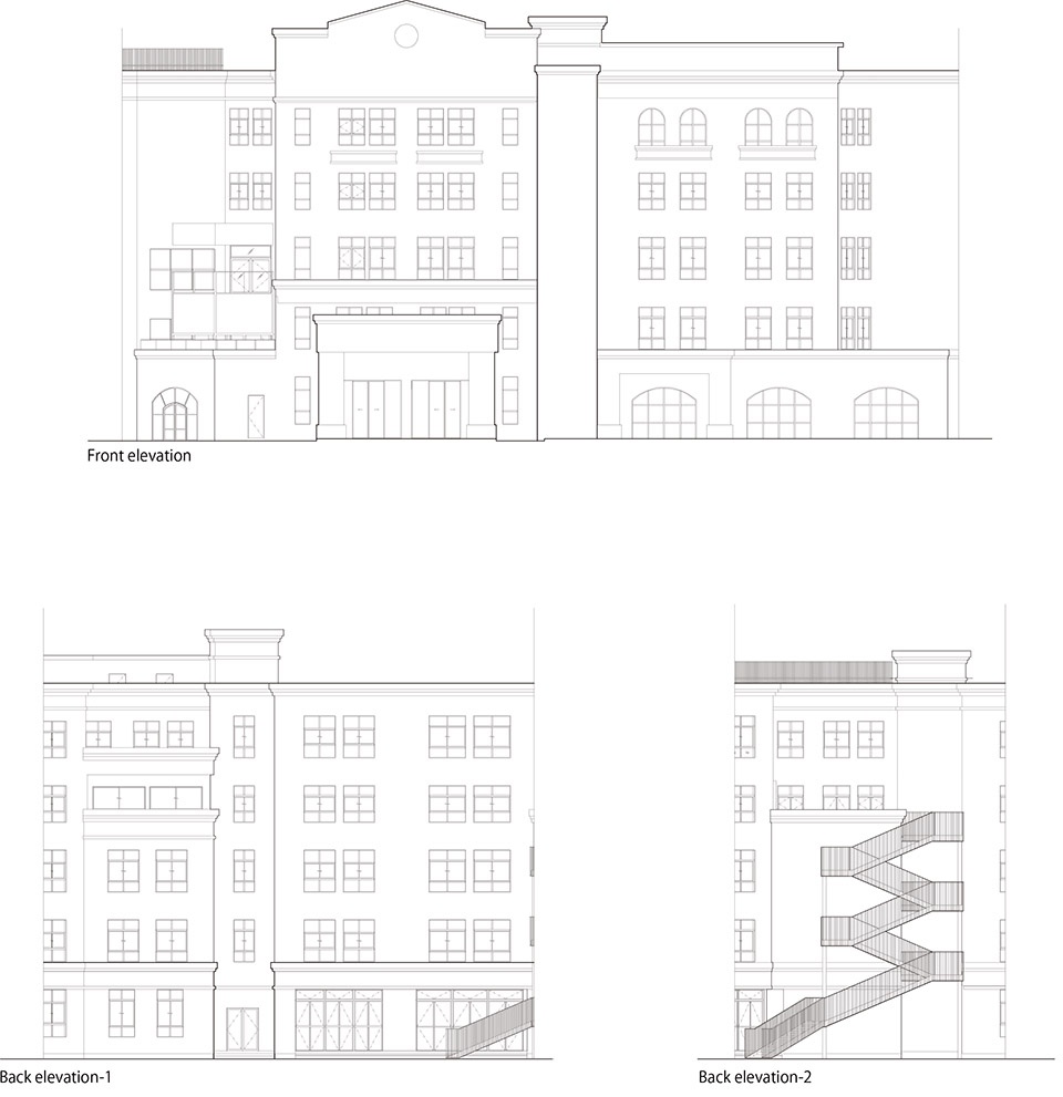 elevation wdb kindergarten by hibinosekkei
