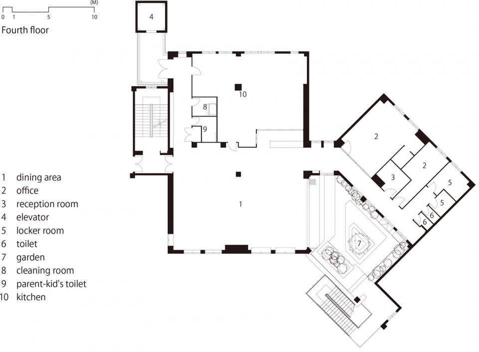 fourth floor wdb kindergarten by hibinosekkei