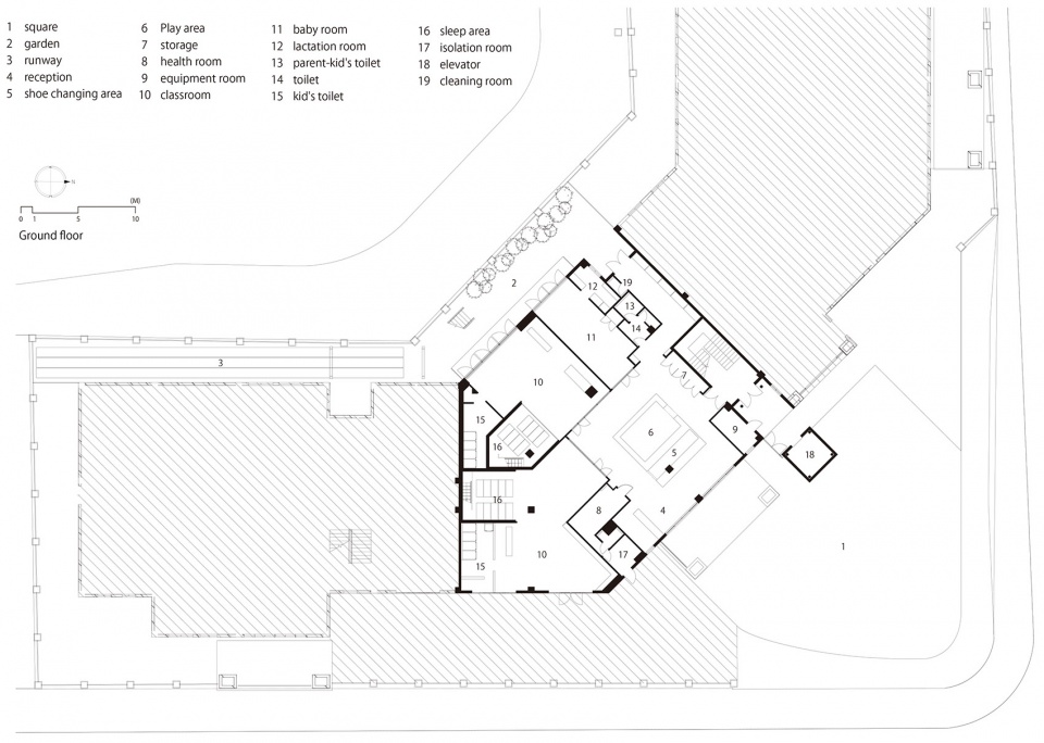 ground floor wdb kindergarten by hibinosekkei