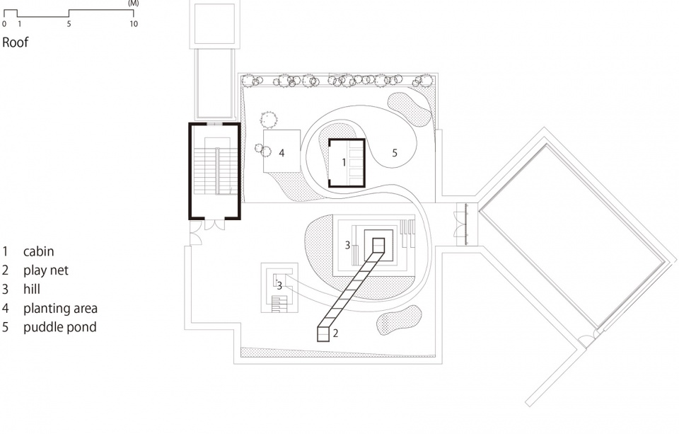 roof wdb kindergarten by hibinosekkei