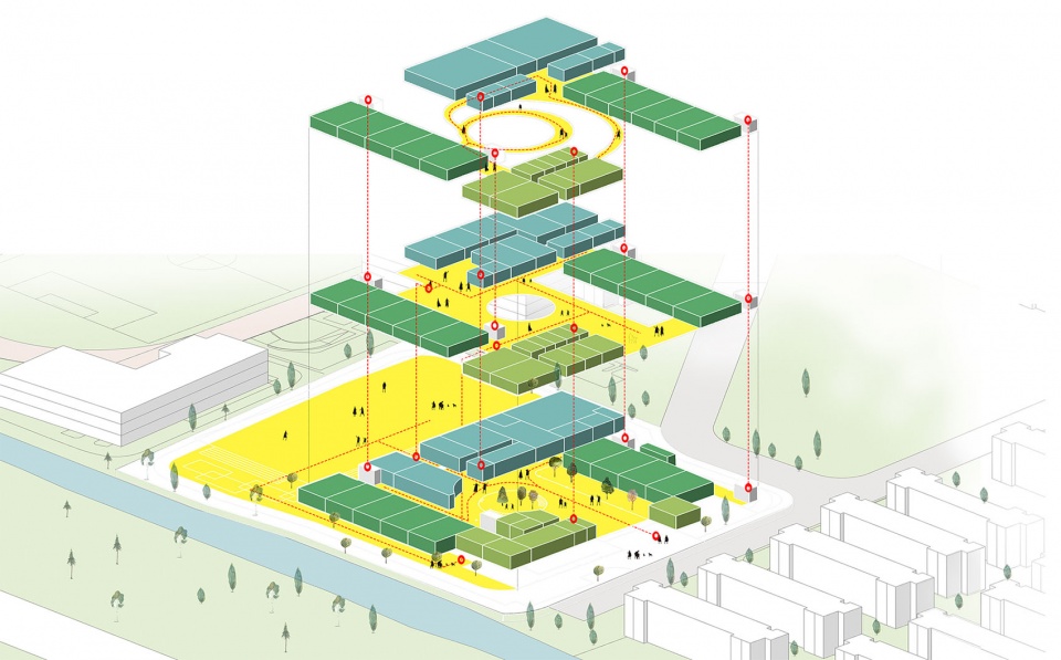 轴测图© 启迪设计 ingyuan kindergarten