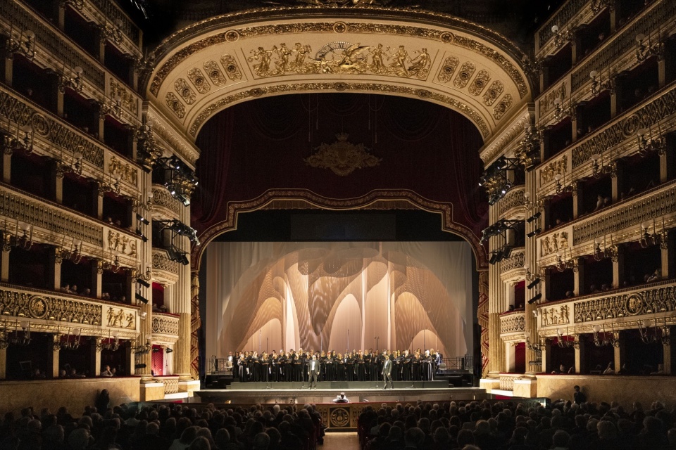 Simon Boccanegra on stage at the Teatro di San Carlo by Alcantara Kengo Kuma