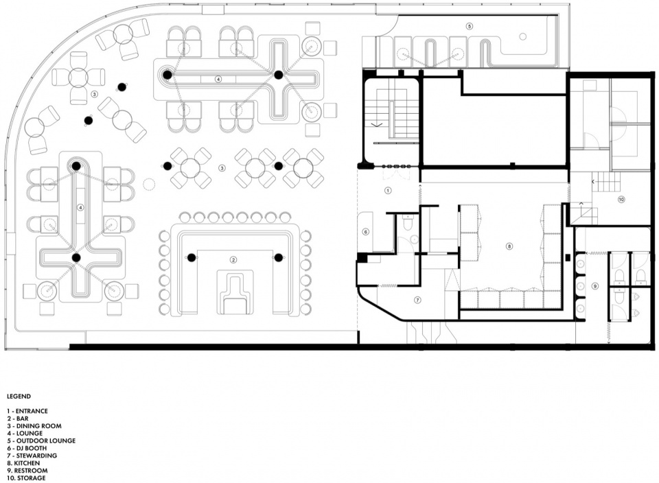 Yunka Restaurant Club StudioDuo Architecture Interior