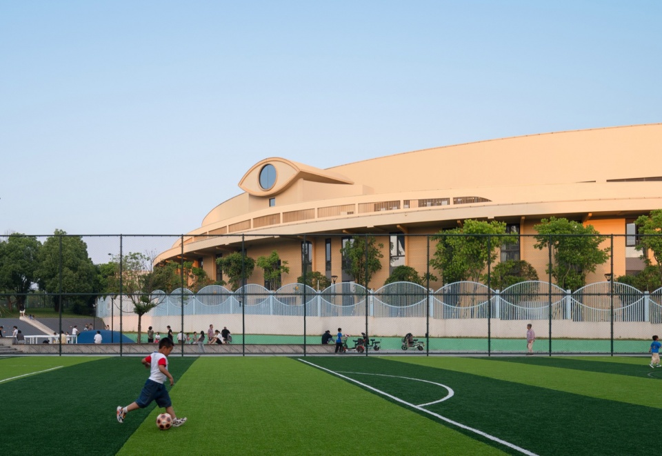 体育公园侧透视©文沛 central kindergarten