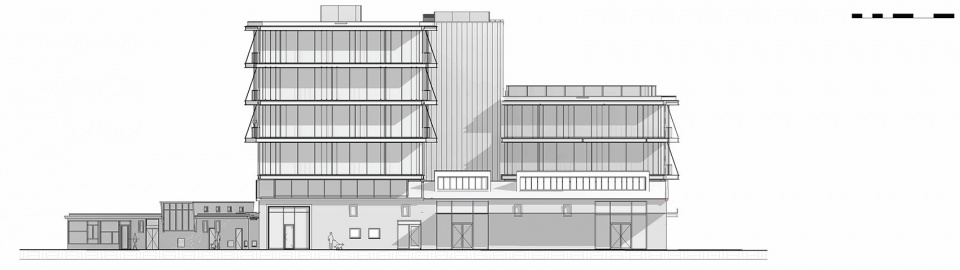 KBF Warehouse NEXT architects PR noord gevel