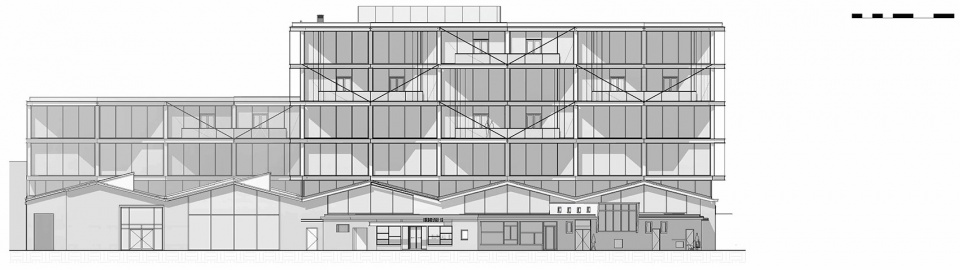 KBF Warehouse NEXT architects PR oost gevel