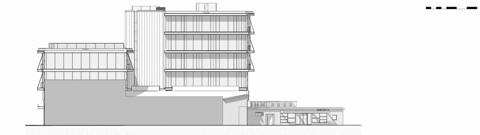 KBF Warehouse NEXT architects PR zuid gevel
