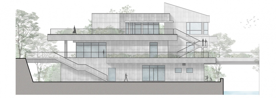 邻祠堂西立面 jianling environmental learning center