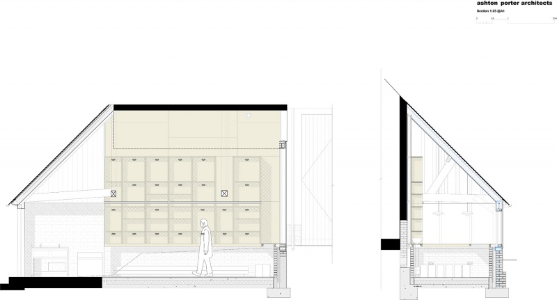 reworks 15th century barn by ashton porter architects