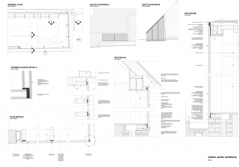 reworks 15th century barn by ashton porter architects