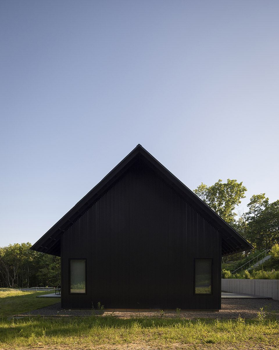 house in a meadow by group projects architecture