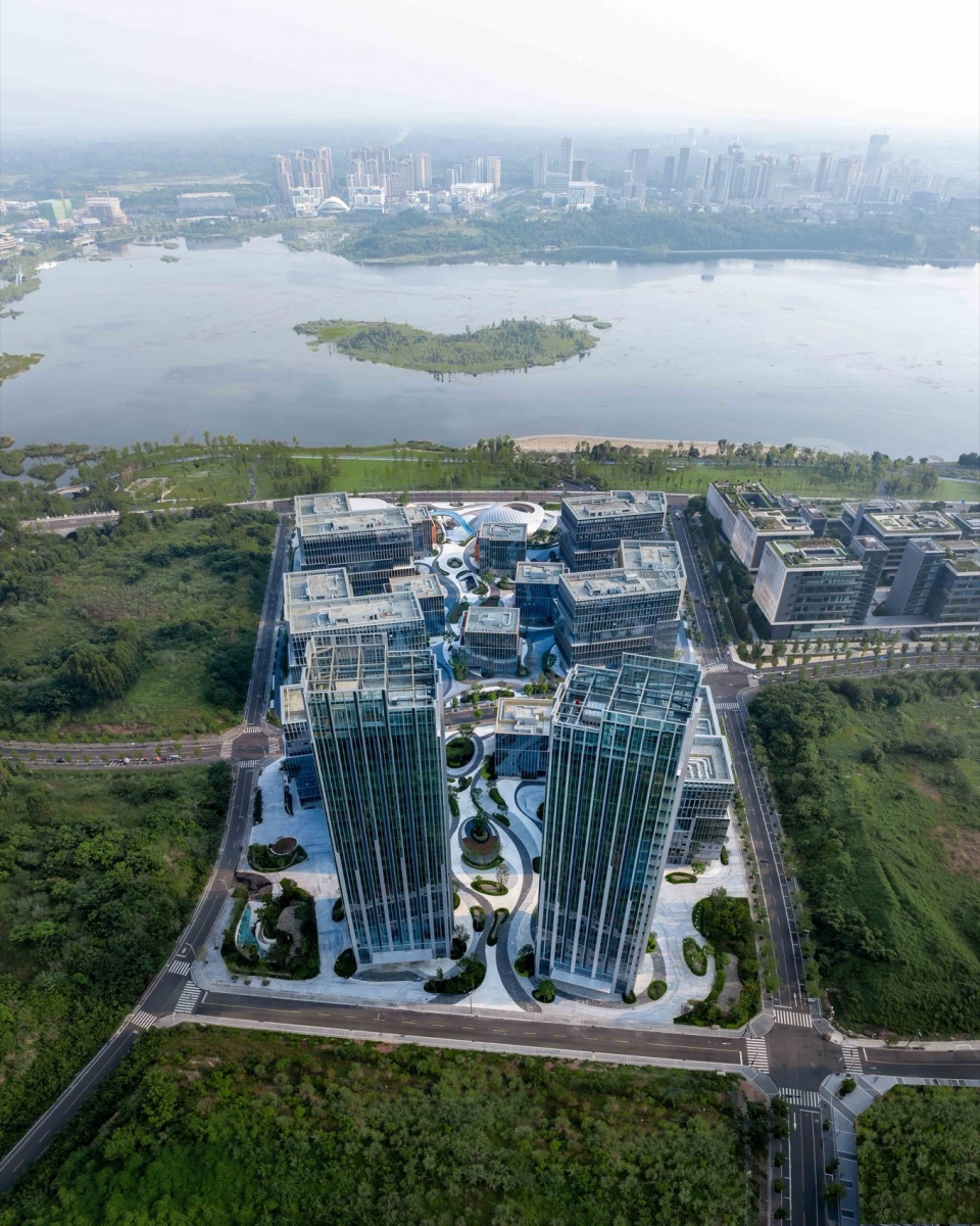 chengdu intelligent harbour by aedas