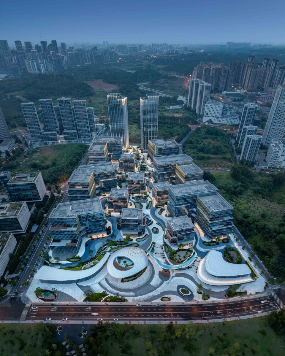 chengdu intelligent harbour by aedas