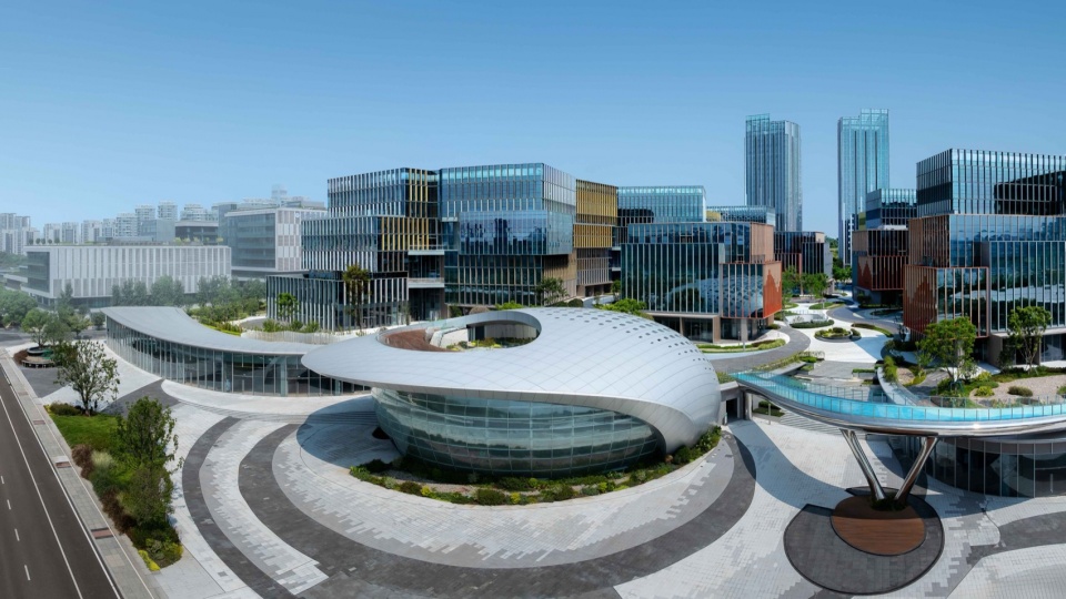 chengdu intelligent harbour by aedas