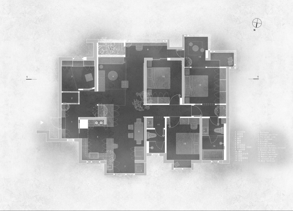 dwelling in an urban forest