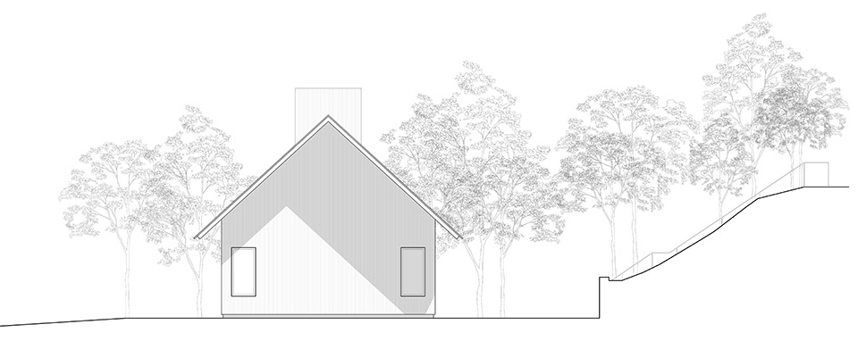 house in a meadow by group projects architecture