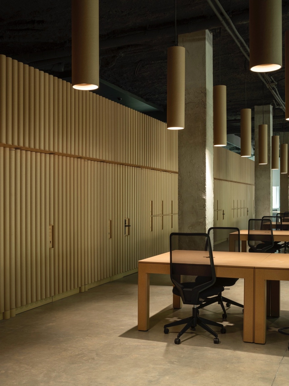 red cross on the street the cardboard office by tomas garcia piriz studio