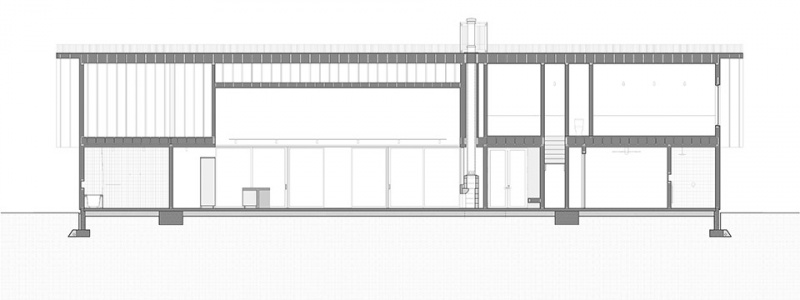 house in a meadow by group projects architecture