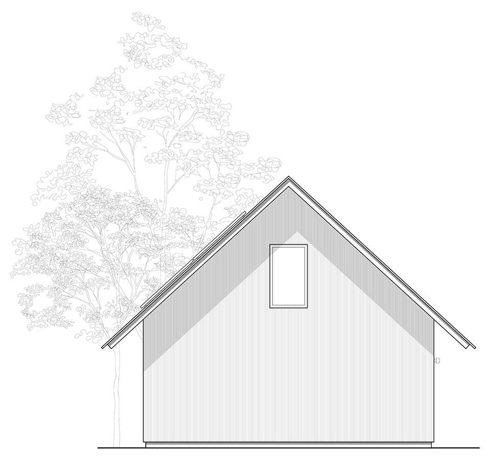 house in a meadow by group projects architecture