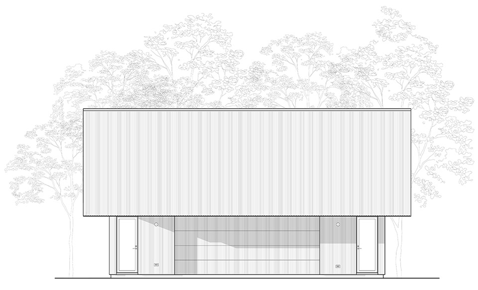 house in a meadow by group projects architecture