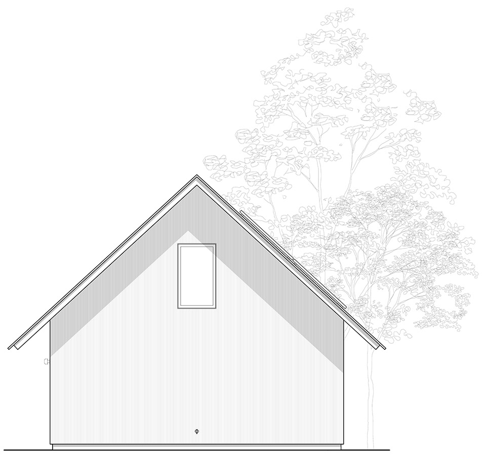 house in a meadow by group projects architecture
