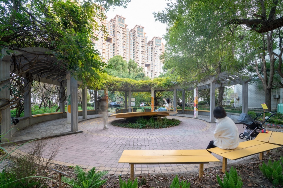 场地改造后整体效果Renovated Site Overview ©衍述设计shanghai luoshan huayuan community micro renewal