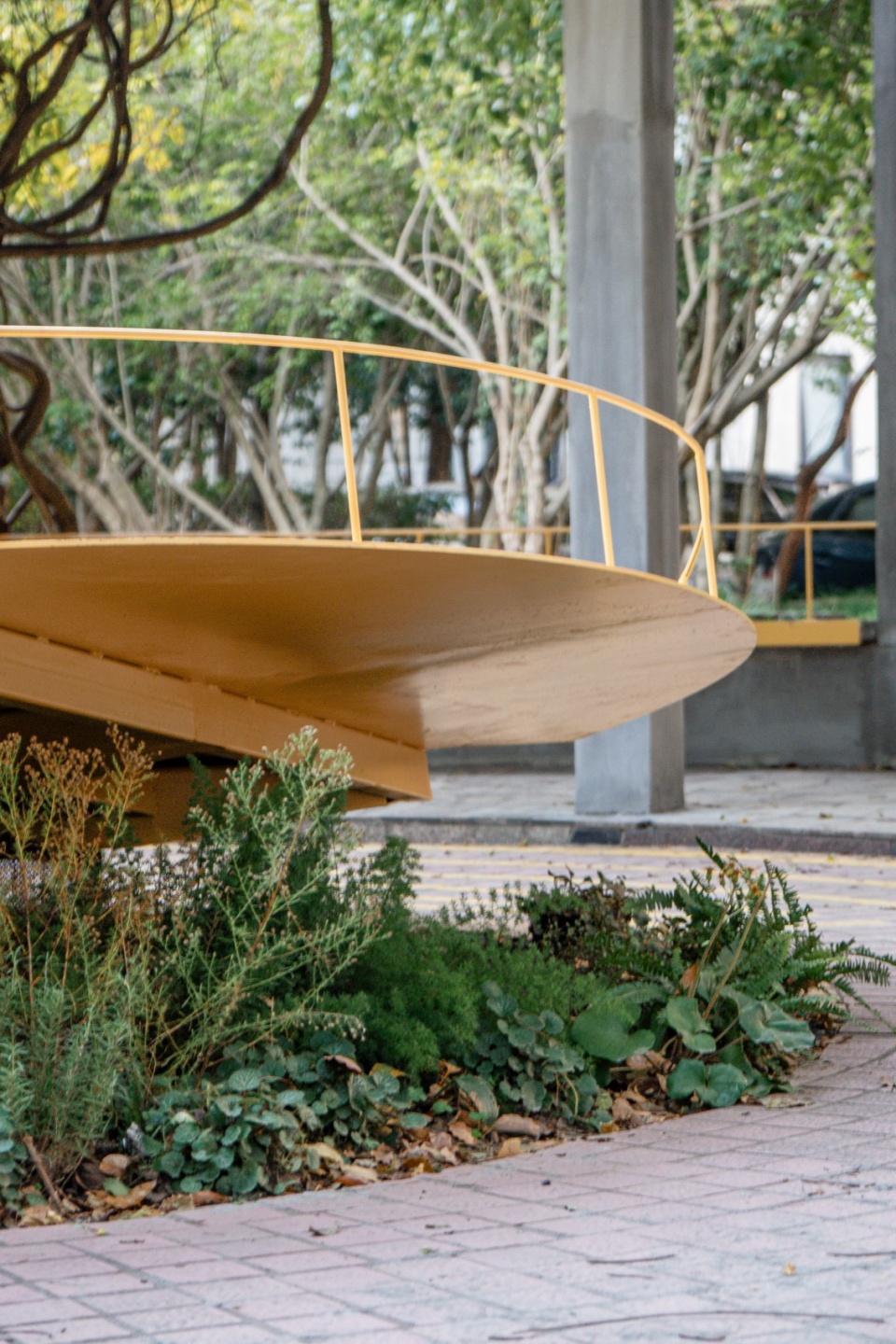 舞台下部结构与绿化Stage Structure and Landscaping©衍述设计shanghai luoshan huayuan community micro renewal