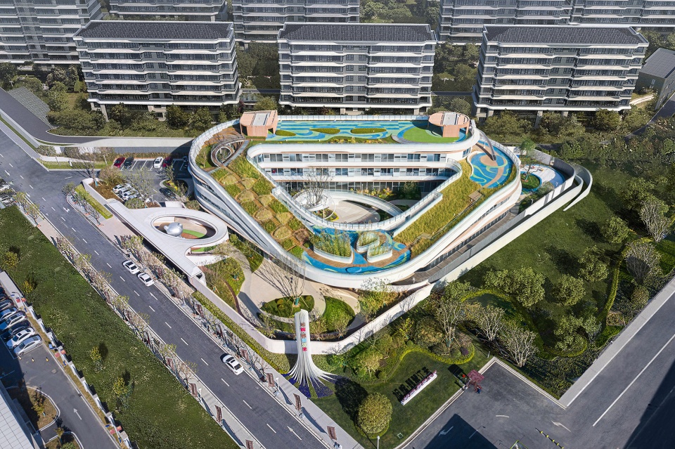 cifi donut kindergarten china by tianhua architecture planning engineering ltd