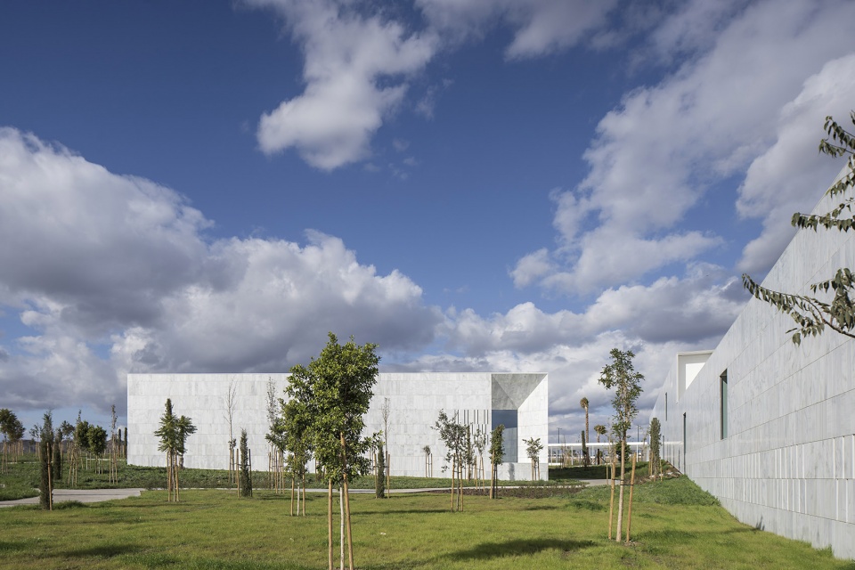 headquarters and auditorium for the university of malaga