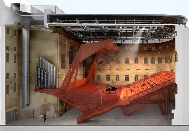 concert hall in the imperial spa by petr hajek architekti
