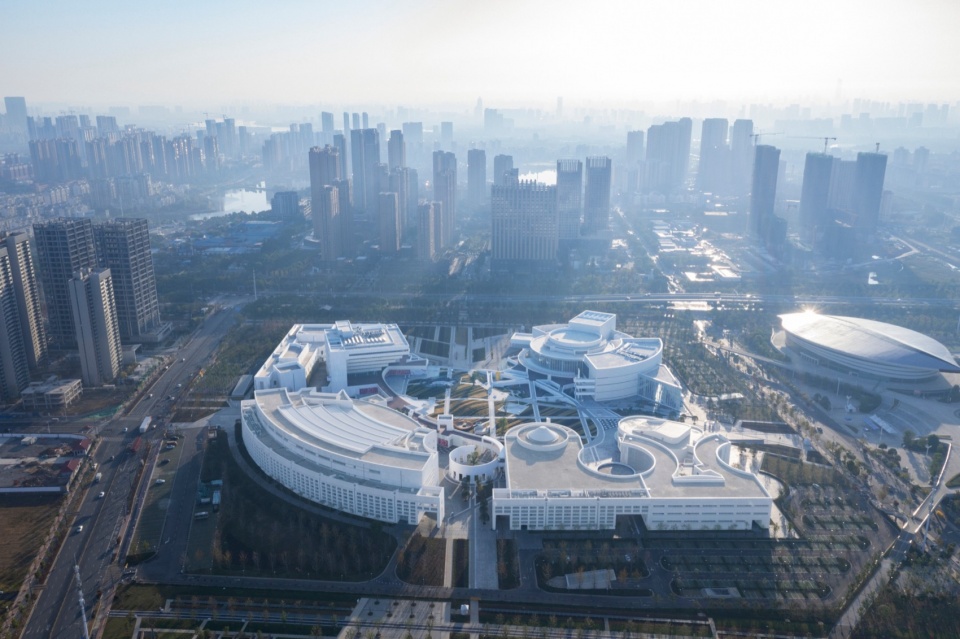 wuhan dongxihu cultural center by cadg daqiarchitects
