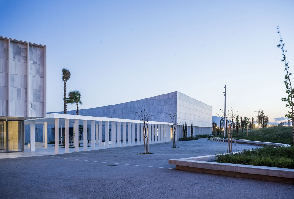 headquarters and auditorium for the university of malaga