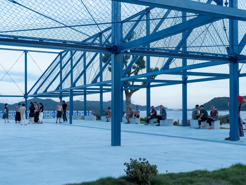 blue court by found projects atelier noirs