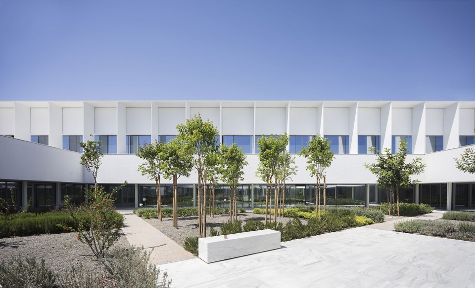 headquarters and auditorium for the university of malaga