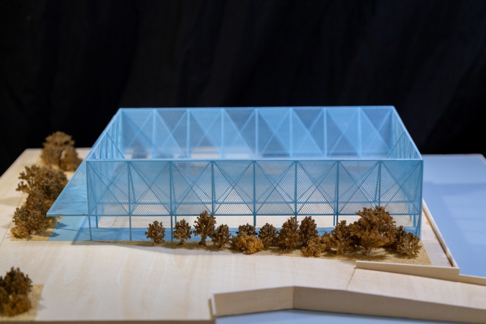 blue court by found projects atelier noirs