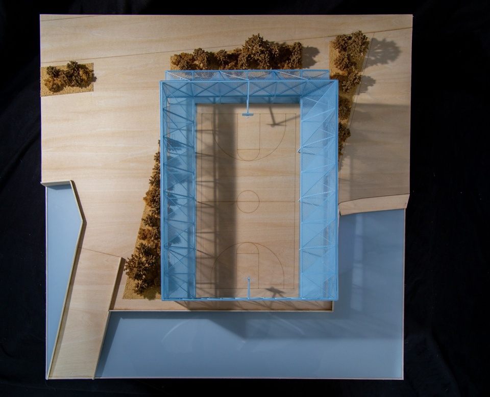 blue court by found projects atelier noirs