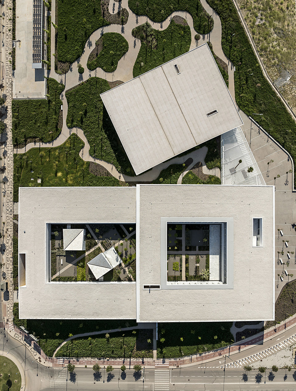 headquarters and auditorium for the university of malaga