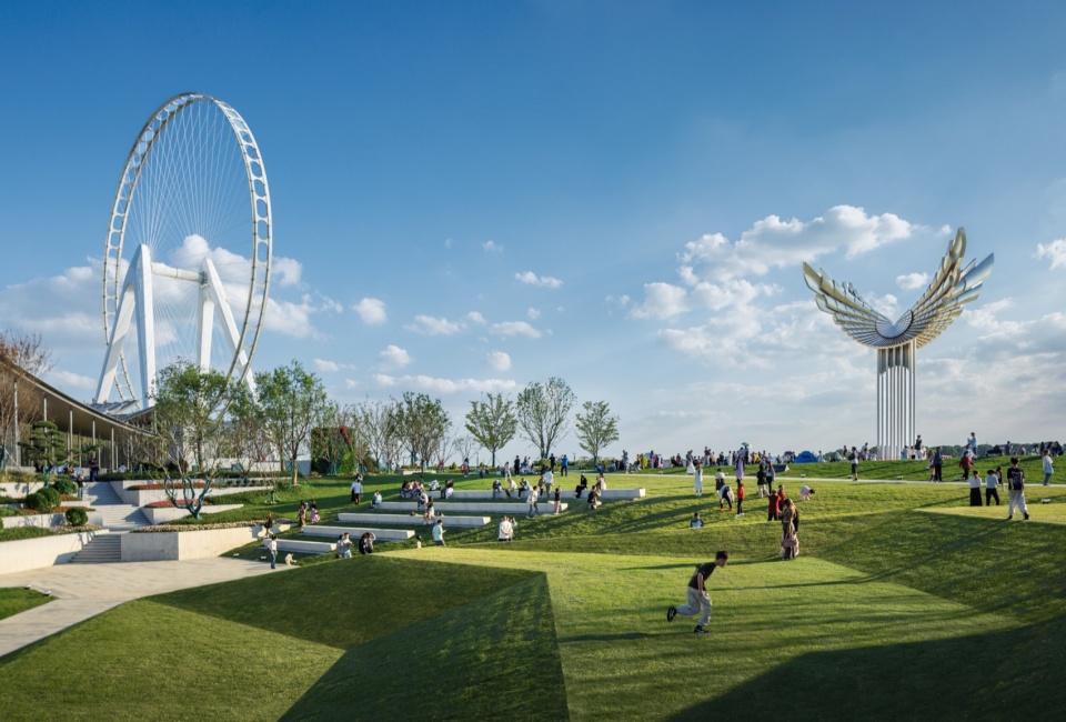 jinji lake landscape design by aecom