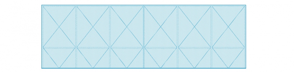 South Elevation blue court by found projects atelier noirs