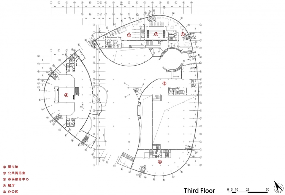 肥城3F平面图 feicheng civiv center