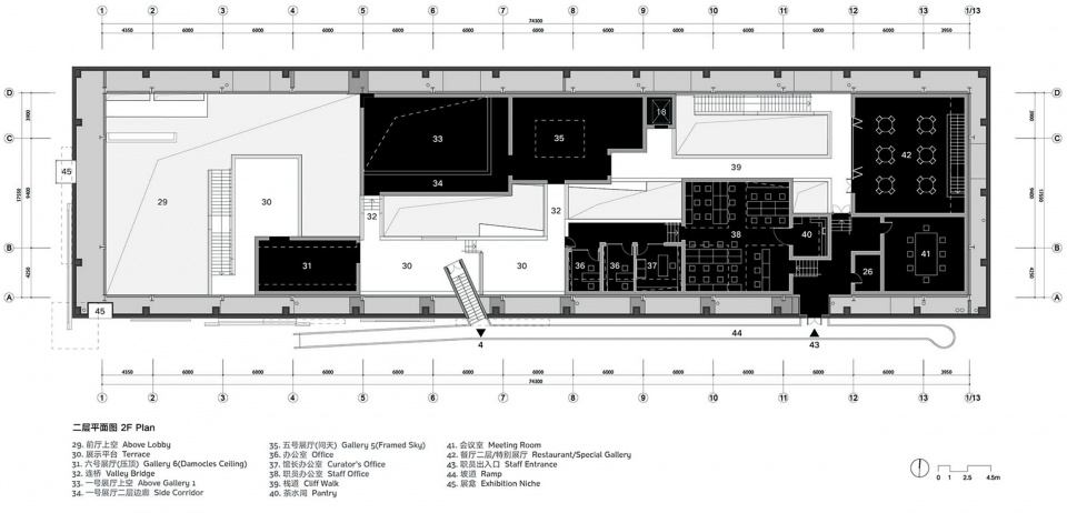 二层平面图F2 Plan©不也设计工作室Studio NOR