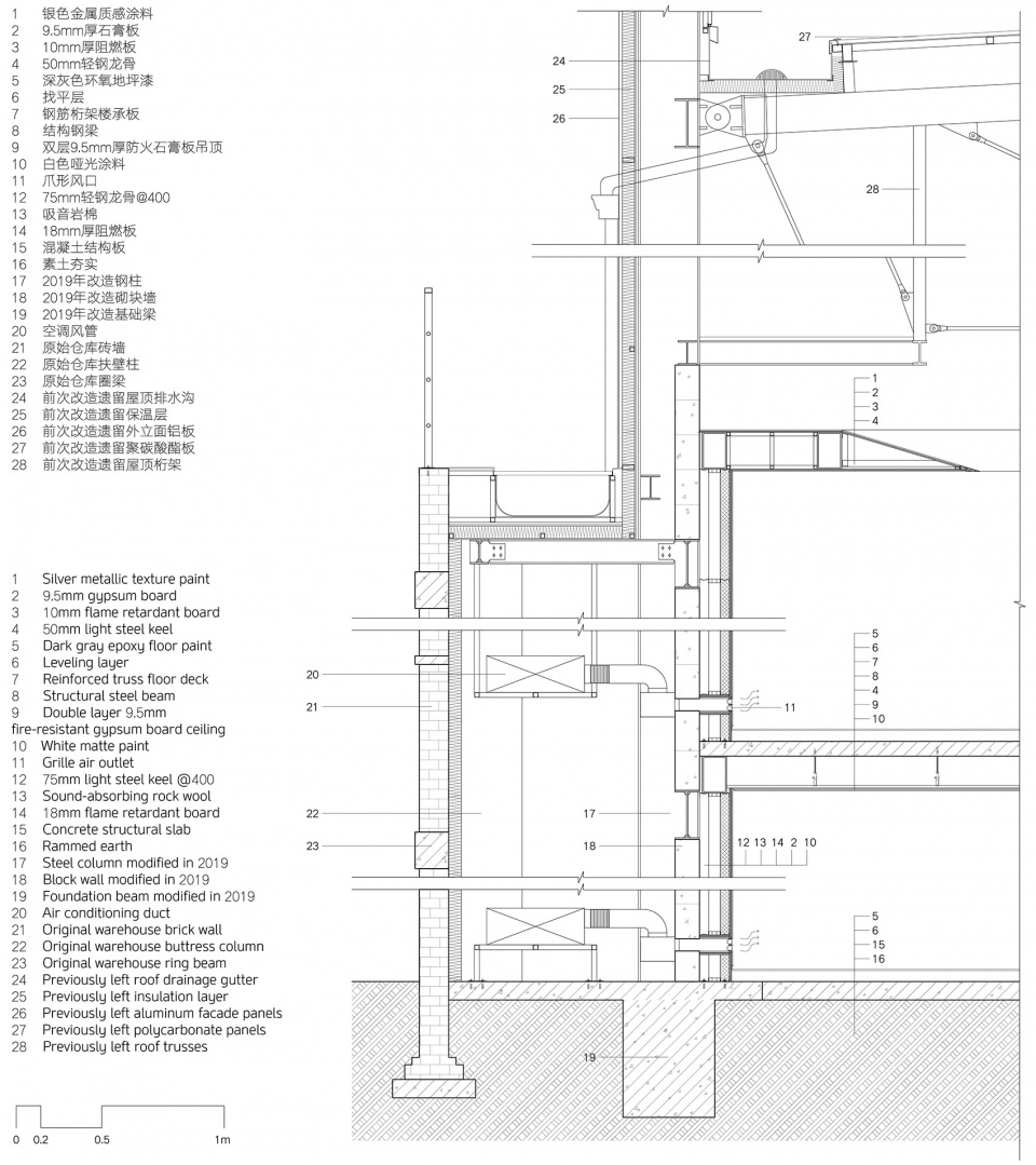 墙身详图 Detail Drawing©不也设计工作室Studio NOR