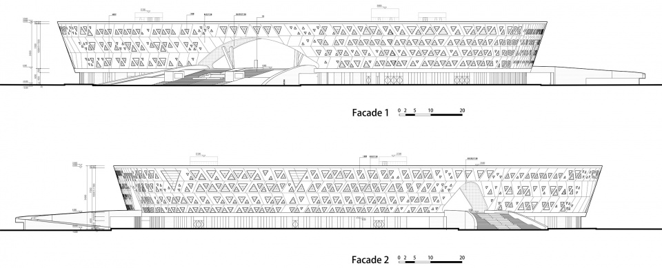 肥城立面图 feicheng civiv center