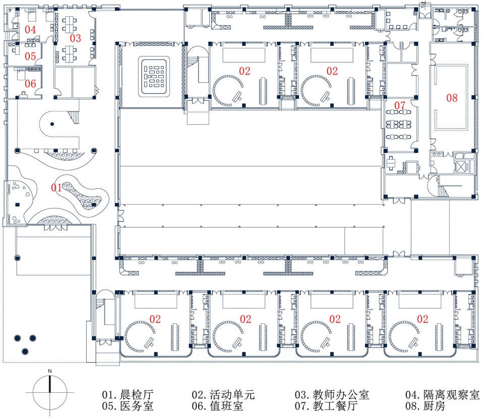 幼儿园平面 zouping bohai innovation school