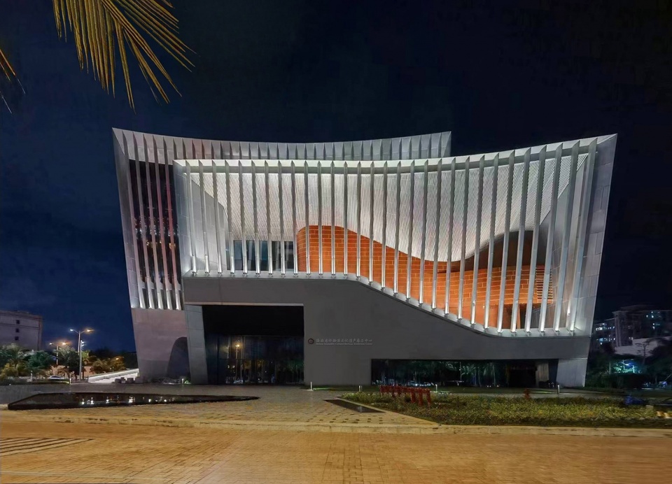 hainan intangible cultural heritage exhibition center by rochengdong studio