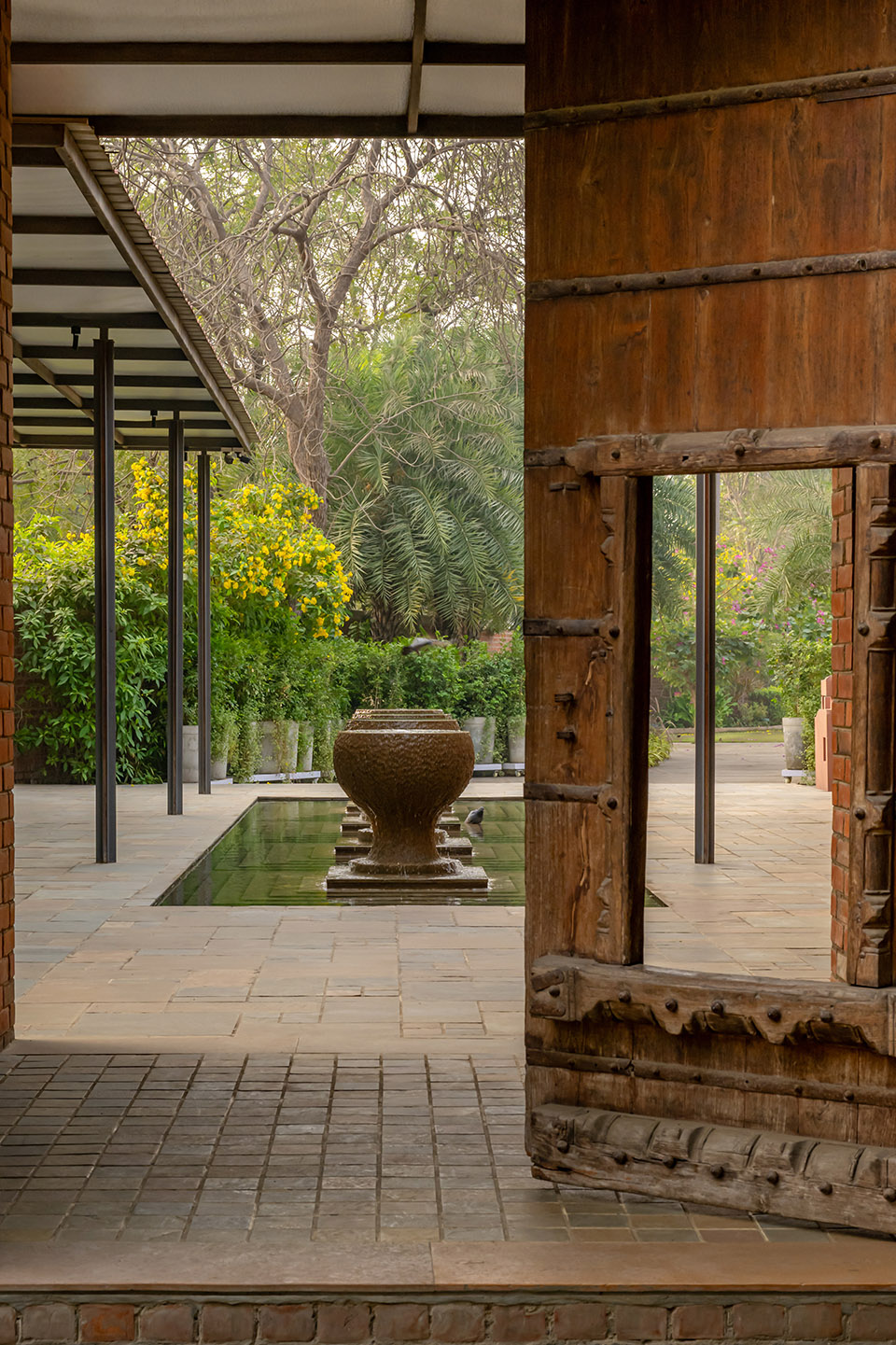 under the neem tree restaurant by hiren patel architects